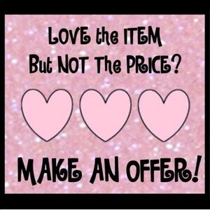 I’m open to reasonable offers! 😊